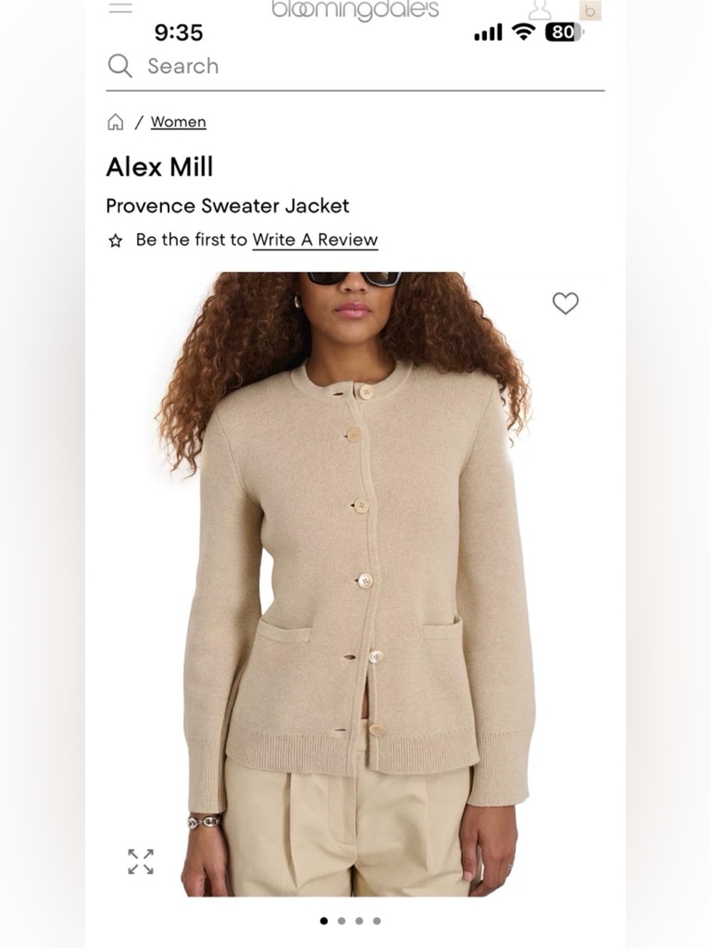 Alex Mill Provence Sweater Jacket NWT - Picture 6 of 11
